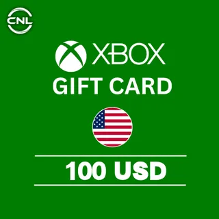 $100.00 USD Xbox Gift Card
