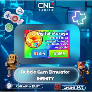 Bubble Gum Simulator INFINITY > Digital Storage [649R] 