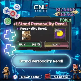 Bizarre Lineage > 1 Stand Personality Reroll > 88R