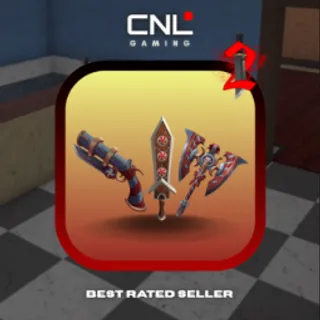 Full Swirly Set ( Swirly Axe , Swirly Gun & Swirly Blade) [MM2] [Murder Mystery 2]