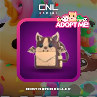 1x Chocolate Chip Bat Dragon Backpack - Normal [Adopt Me]