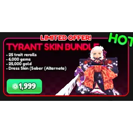 Anime Vanguards - Tyrant Skin Bundle