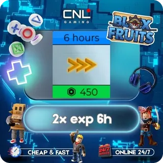 2x exp 6h [450R] - Blox Fruits