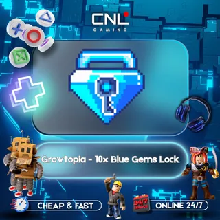 Growtopia - 10x Blue Gem Lock 