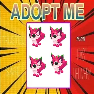 4x Dragonfruit fox