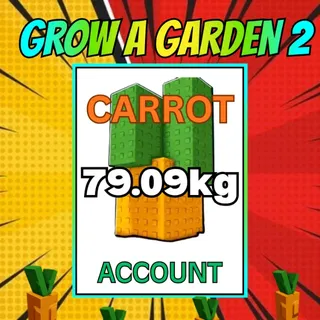 79.09kg CARROT ACCOUNT | GROW A GARDEN 2