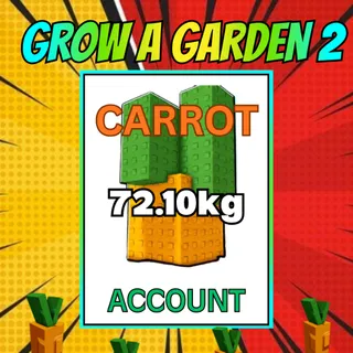 72.10kg CARROT ACCOUNT | GROW A GARDEN 2