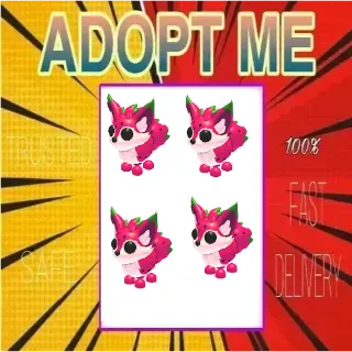 4x Dragonfruit fox