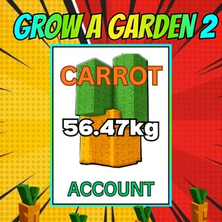 56.47KG CARROT ACCOUNT | GROW A GARDEN 2
