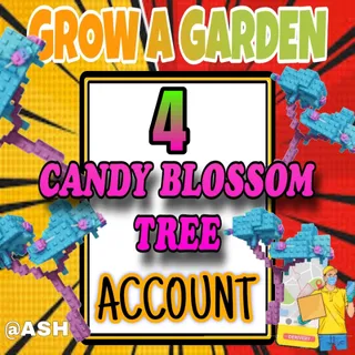 4x Candy Blossom & 1x Moon Blossom Tree Account