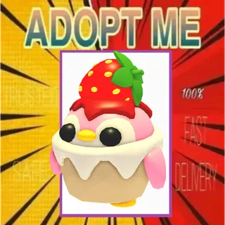 4x Strawberry Penguin