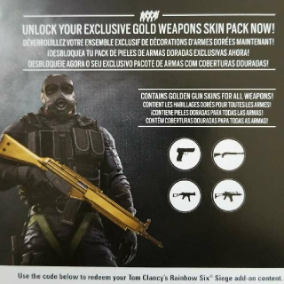 Rainbow Six Siege Gold Weapon Skins Pc Uplay Games - rainbow six on roblox roblox codes to redeem