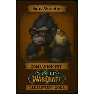 Baby Winston Battle Pet Code For World of Warcraft