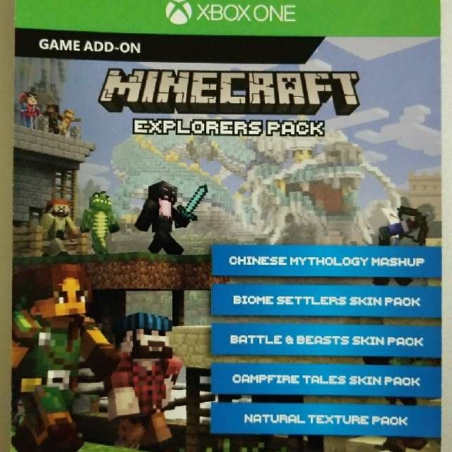 minecraft explorers pack xbox one