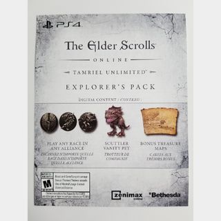 Explorer S Pack Dlc For The Elder Scrolls Online Ps4 Games Gameflip