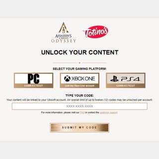 Galaxy Forfatter montering Assassin's Creed Odyssey: Totino's Promo code - PS4 Games - Gameflip
