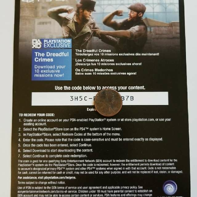 Codes For Assassins Creed Syndicate