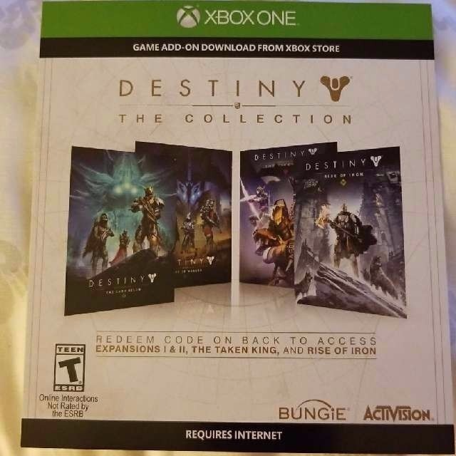 destiny xbox one digital code