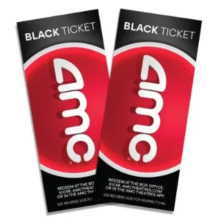 Two Black AMC Tickets (X2)