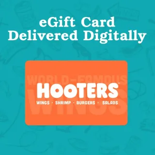 $30.00 USD Hooters eGift Card Instant Delivery