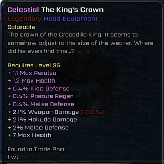 (CELESTIAL ) The King's Crown| Legendary EQUIPMENT - VV: ULTIMATUM| ROBLOX