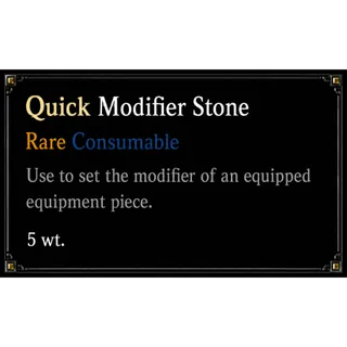 5x Quick Modifier Stone | CONSUMABLE - VV: ULTIMATUM| ROBLOX