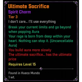 Ultimate Sacrifice | SPIRIT CHARM - VV: ULTIMATUM| ROBLOX