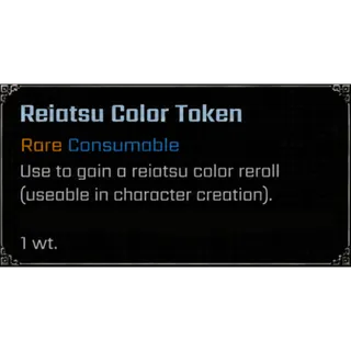 Reiatsu Color Reroll Token | CONSUMABLE - VV: ULTIMATUM | ROBLOX