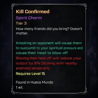 Kill Confirmed | SPIRIT CHARM - VV: ULTIMATUM| ROBLOX