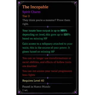 The Incapable | SPIRIT CHARM - VV: ULTIMATUM| ROBLOX