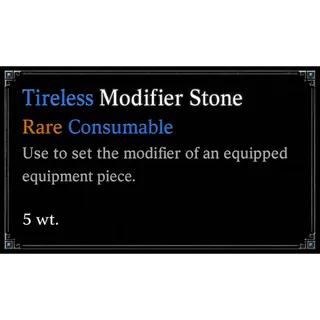 5x Tireless Modifier Stone | CONSUMABLE - VV: ULTIMATUM| ROBLOX