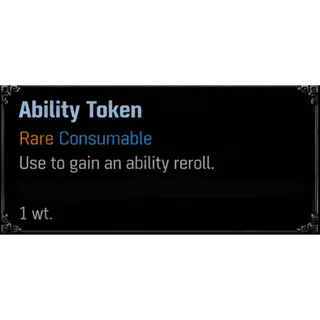 Ability Reroll Token | Consumable - VV: ULTIMATUM | ROBLOX