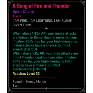 Song of fire and thunder | SPIRIT CHARM T4 - VV: ULTIMATUM| ROBLOX