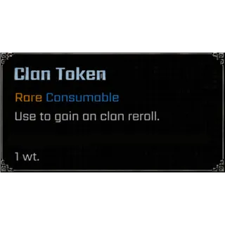 Clan Reroll Token | CONSUMABLE - VV: ULTIMATUM | ROBLOX
