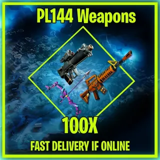 100 mixed 144 weapons