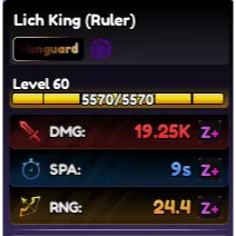 full z+ lich king (ruler) / ainz | anime vanguards