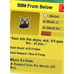 BBM FROM BELOW | BEE SWARM SIMULATOR