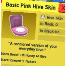 basic pink hive skin | bee swarm simulator