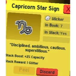 capricorn star sign | bee swarm simulator
