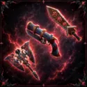 Full Swirly Set | Swirly Axe , Swirly Gun , Swirly Blade | Murder Mystery 2