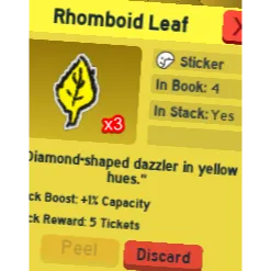 x3 rhomboid leaf | bee swarm simulator