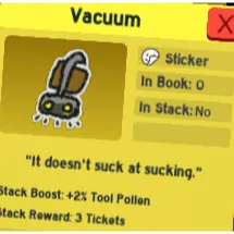 vacuum | bee swarm simulator