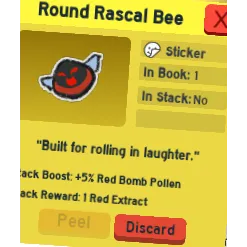 round rascal bee | bee swarm simulator