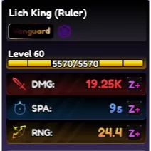 full z+ lich king (ruler) / ainz | anime vanguards