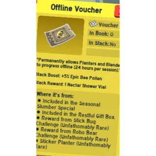 offline voucher | bee swarm sim
