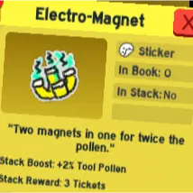 electro-magnet | bee swarm simulator