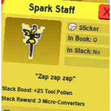 spark staff | bee swarm simulator