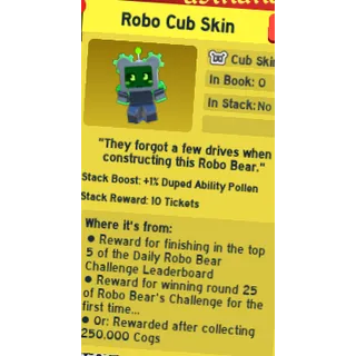 robo cub | bee swarm simulator