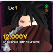 Shinobi god (Infinite dreams) / uchiha madara | Anime Vanguards