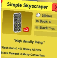 x2 simple skyscraper | bee swarm simulator